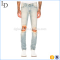 OEM manufacturer wholesale boys damaged jeans snow wash jeans